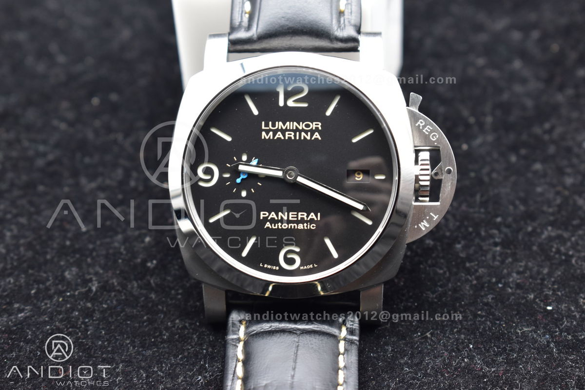PAM1359 W TTF 1:1 Best Edition on Black Leather Strap P9010 